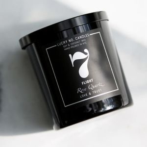 Lucky No. Candle - No.7 - Rose Quartz - Flight
